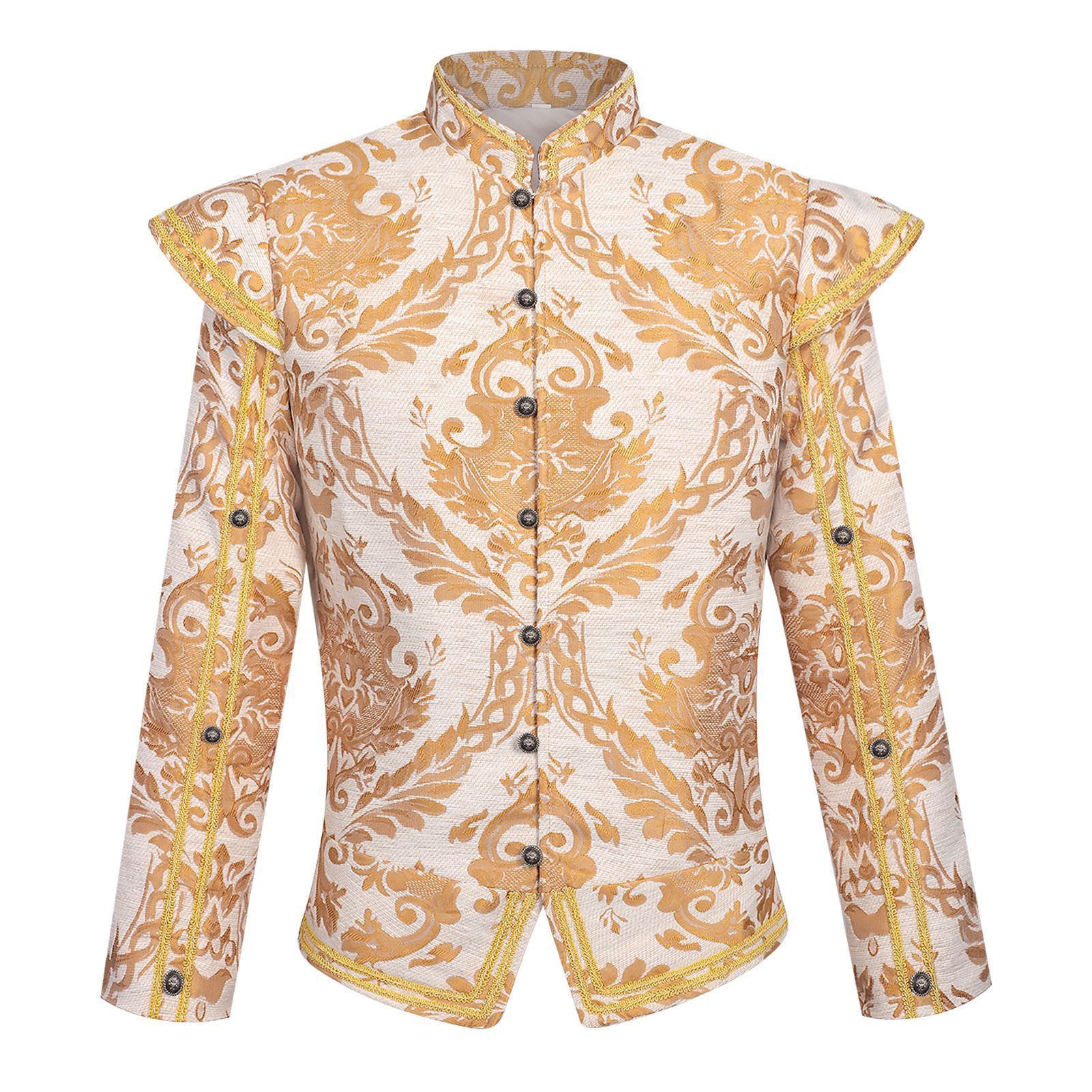 Men Renaissance Retro Royal Ja - Tops 评论和价格