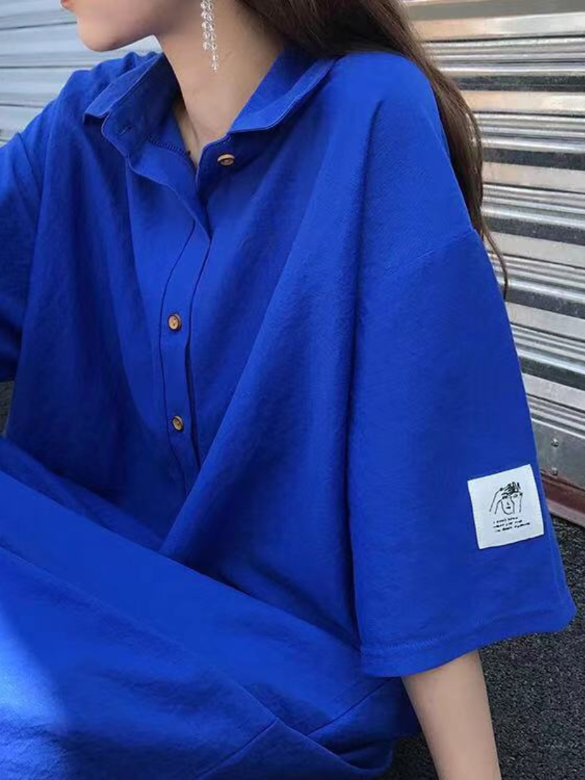 plus Size Shirt Dress Slimming - Korean Style A Line Shirt Dress 评论和价格