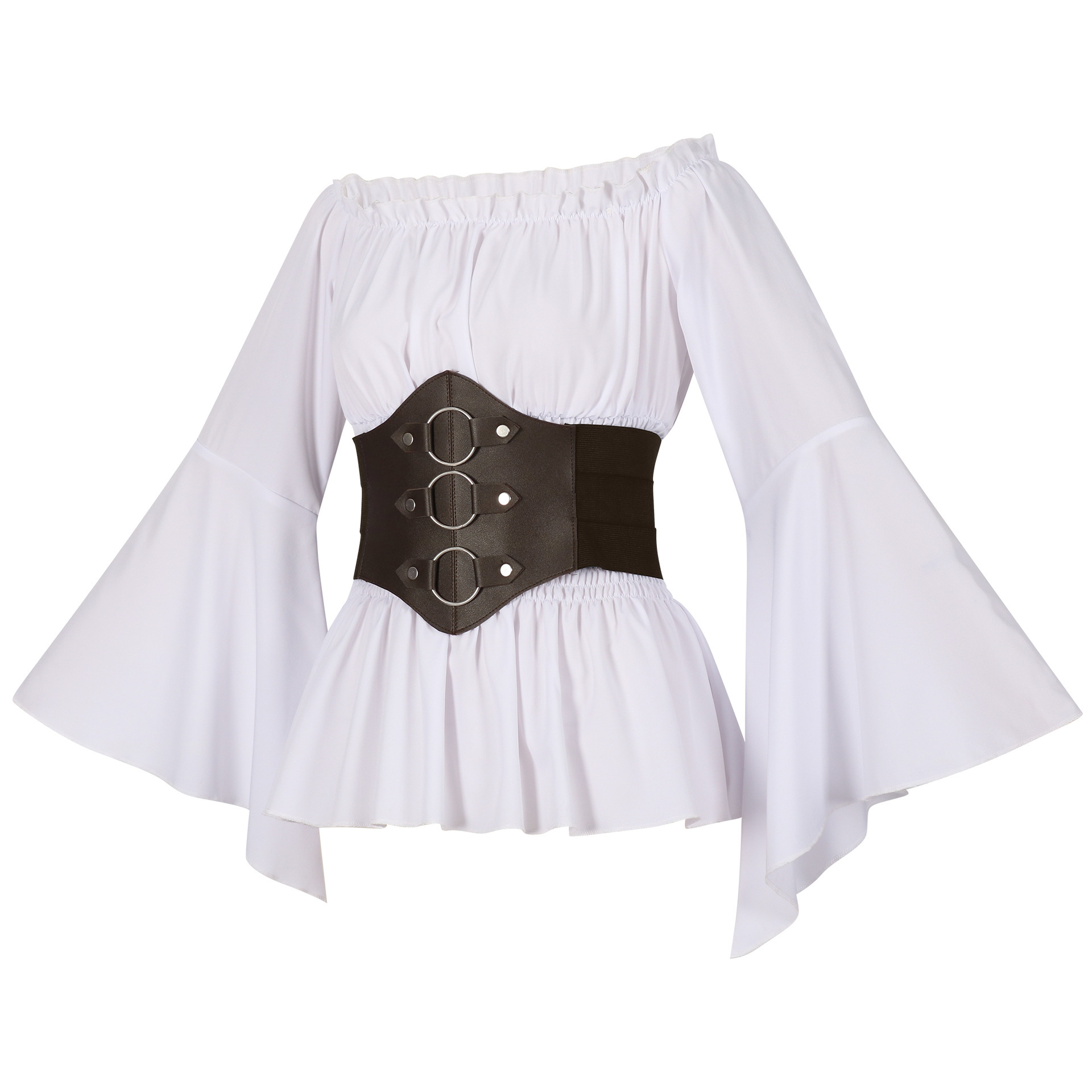 Medieval Victorian Pirate Shir - Blouses 评论和价格