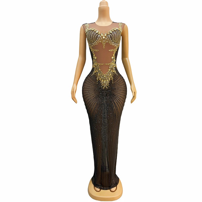 Sparkly Luxury Rhinestone Stre - Sparkly Rhinestone Club Party Dress 评论和价格