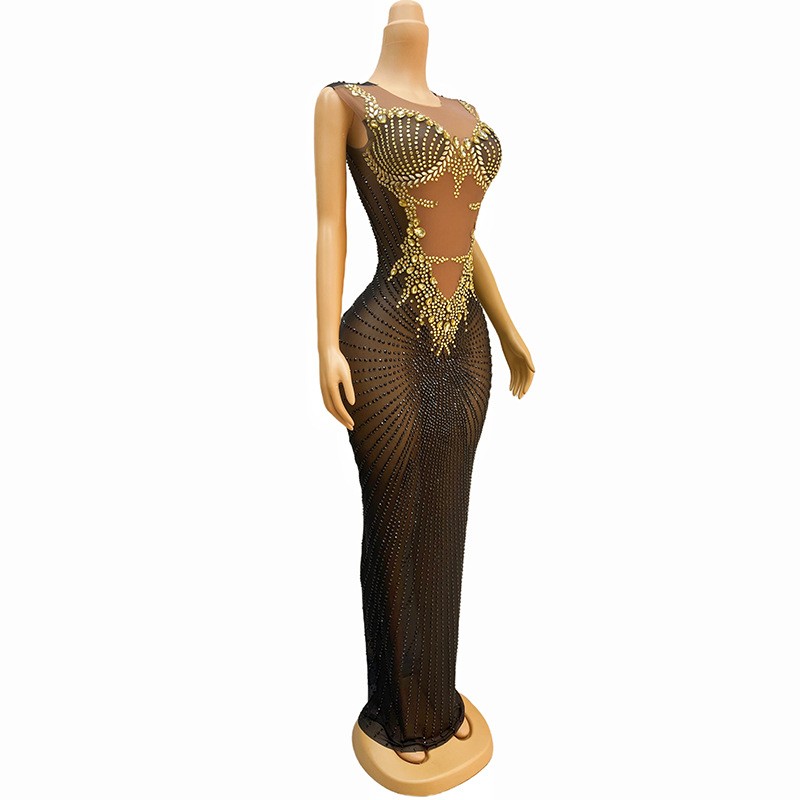 Sparkly Luxury Rhinestone Stre - Sparkly Rhinestone Club Party Dress 评论和价格