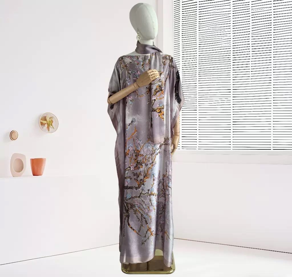 Causal Three Printed Silky Kaf - Boho Summer Beach Maxi Dress 评论和价格